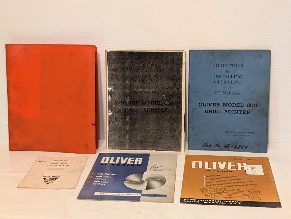 Lot of 6 Oliver of Adrian Manuals Catalogs, Varying Types As Pictured