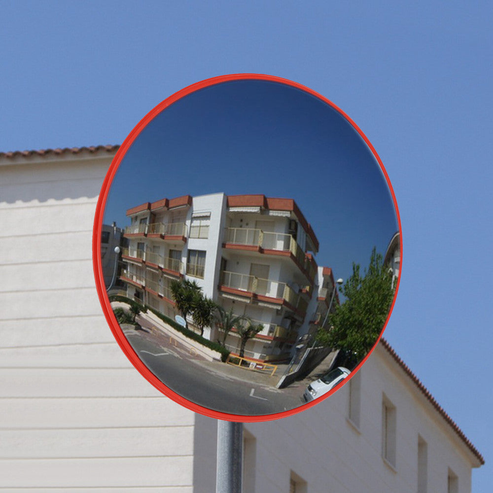 30" Round Corner Convex Mirror,Security Safety Outdoor Driveway Garage Wide View