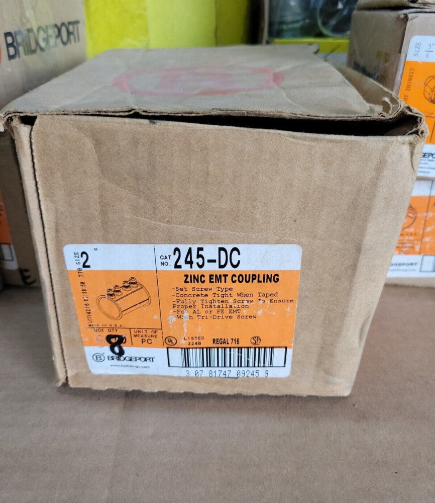 BRIDGEPORT 245-DC 2" (PKG OF 8) NSMP NEW