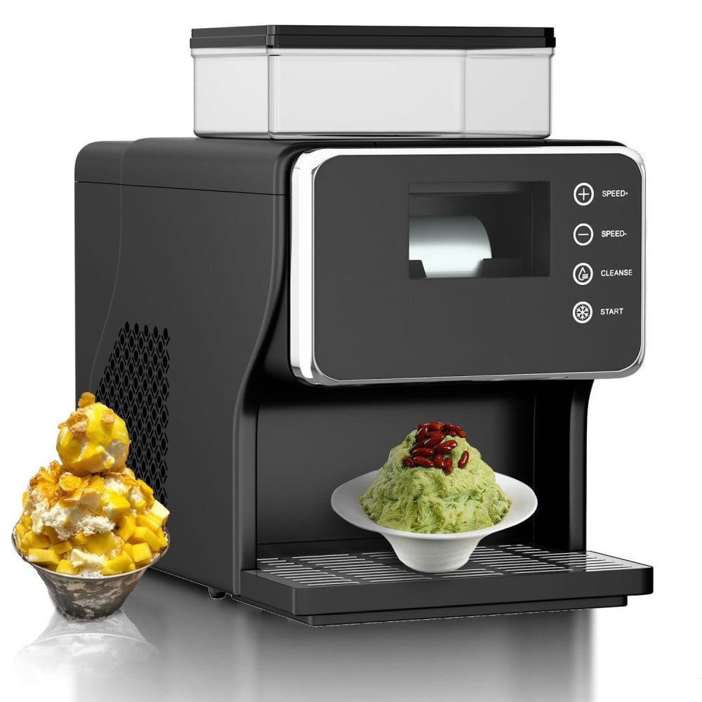 Shaved Ice Machine, Portable Ice Maker with Rapid Cooling and Food-Grade Stai...