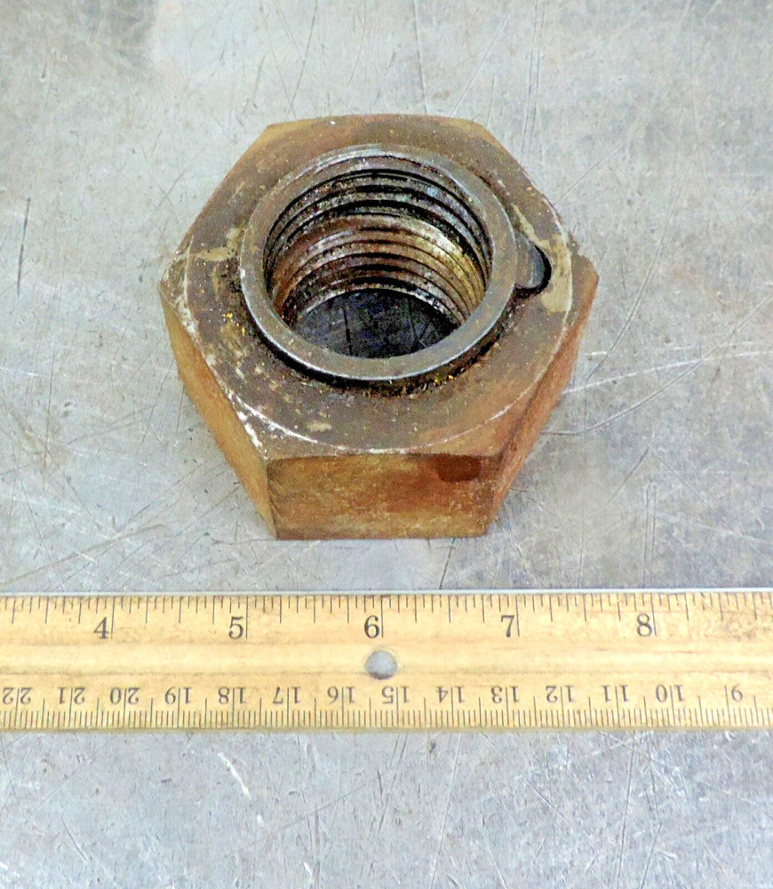 Industrial Paperweight Large Nut Paper Weight Steampunk 1-1/2" SAE Course Thread