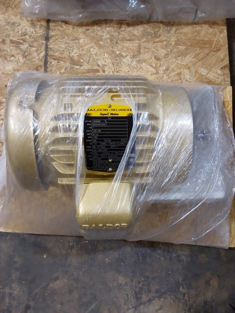 BALDOR VEM3581 Super E 3 Phase motor 1HP 1760RPM