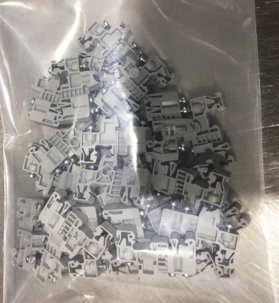 32pcs Phoenix Terminal Strip End Bracket NOS SURPLUS