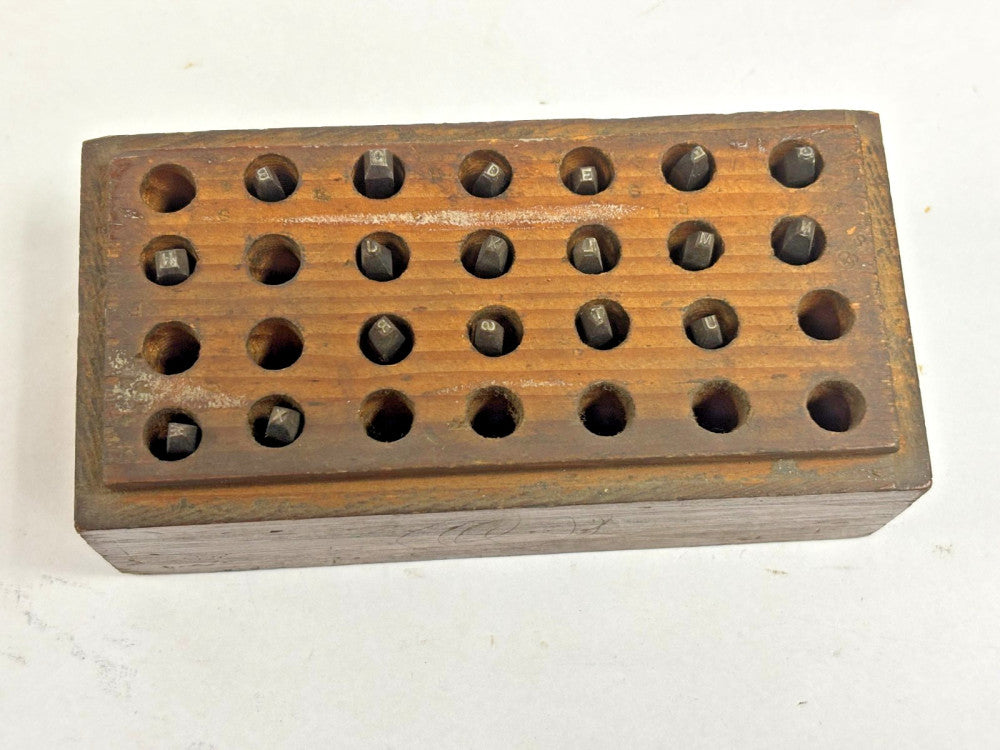 1/16" STEEL LETTER HAND HELD STAMPS (MISSING LETTERS)