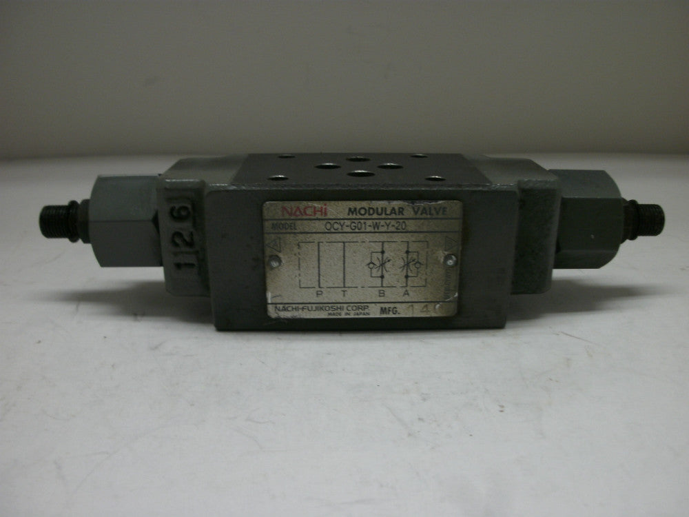 NACHI 0CY-G01-W-Y-20 FLOW VALVE REGULATOR MODULAR BFE80-CYWY1