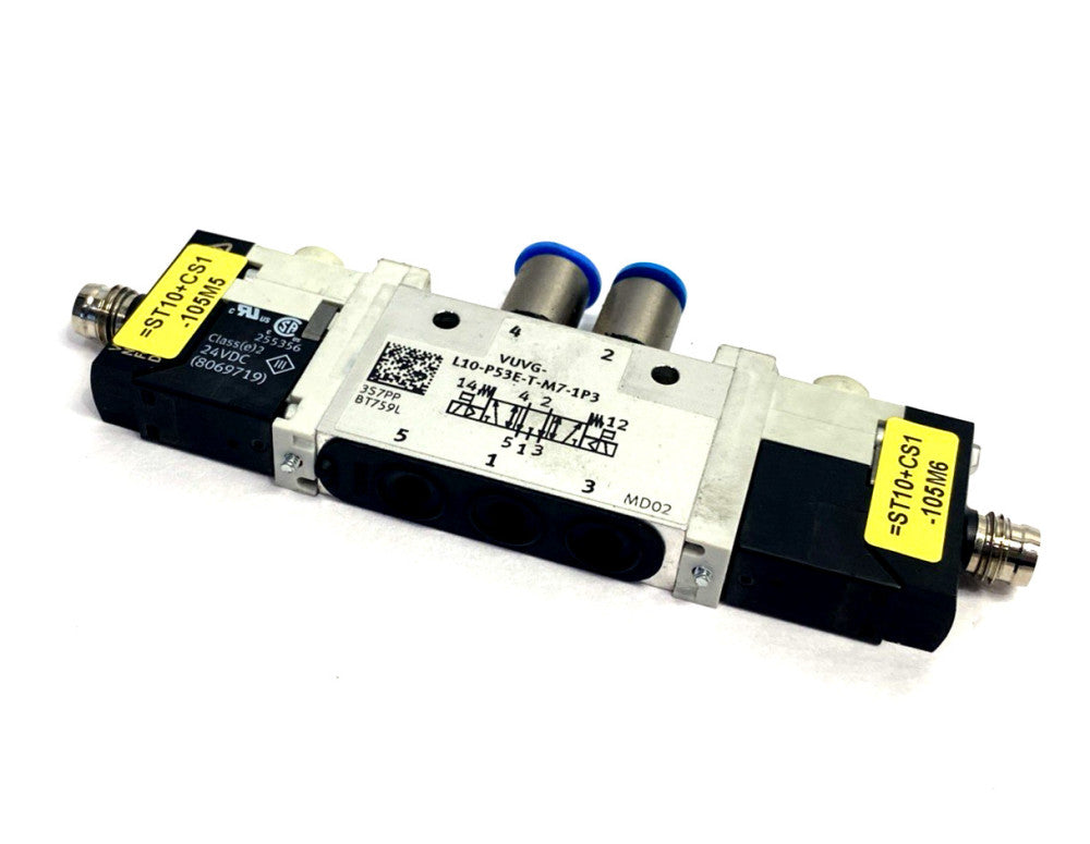 Festo VUVG-L10-P53E-T-M7-1R8L Air Solenoid Valve 574225, VUVG-L10-P53E-T-M7-1P3