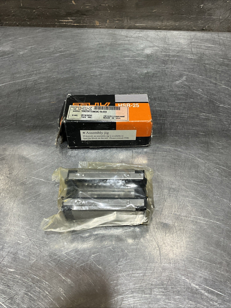 HSR25R1SSM GK Linear Guide Standard Ball Carriage Profile Rail Narrow Block NOS