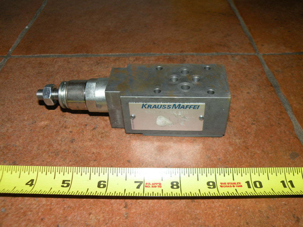 Krauss Maffei SDVB-A-6-SM & Bucher Relief Valve DVPA-1-10-SM-3