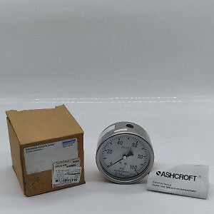 NEW Ashcroft EN 837-1 Pressure Gauge 0 - 100 Psi
