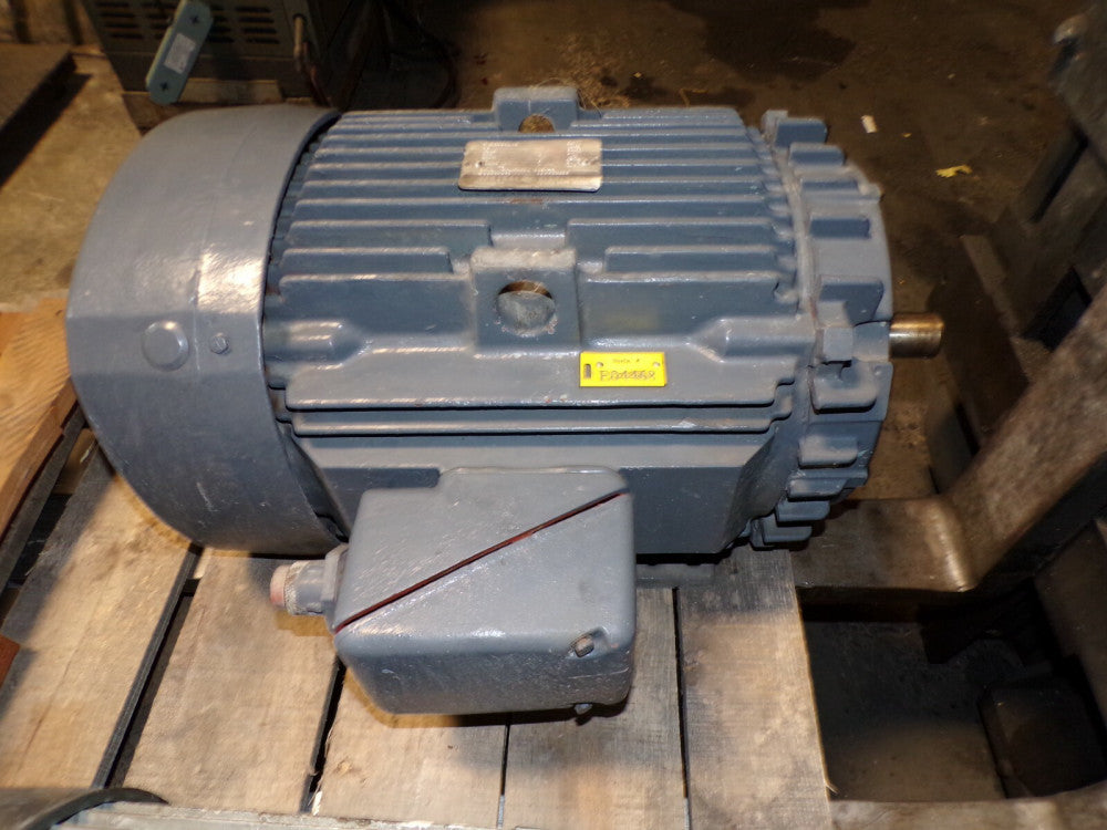 GE 25 HP AC ELECTRIC MOTOR 284TS FRAME 460 VAC 1765 RPM 1-5/8" SHAFT TEFC