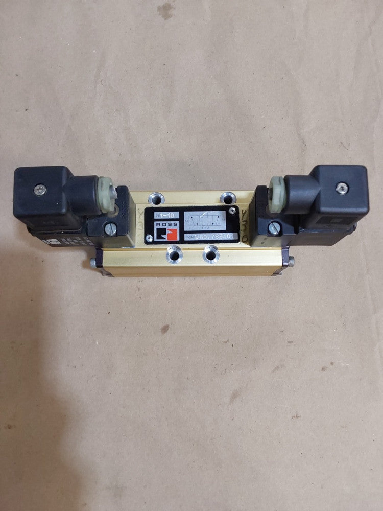 ROSS CONTROLS W6077B3401 SOLENOID VALVE 1-10BAR W/ (2) 306K33 COIL 100-120V