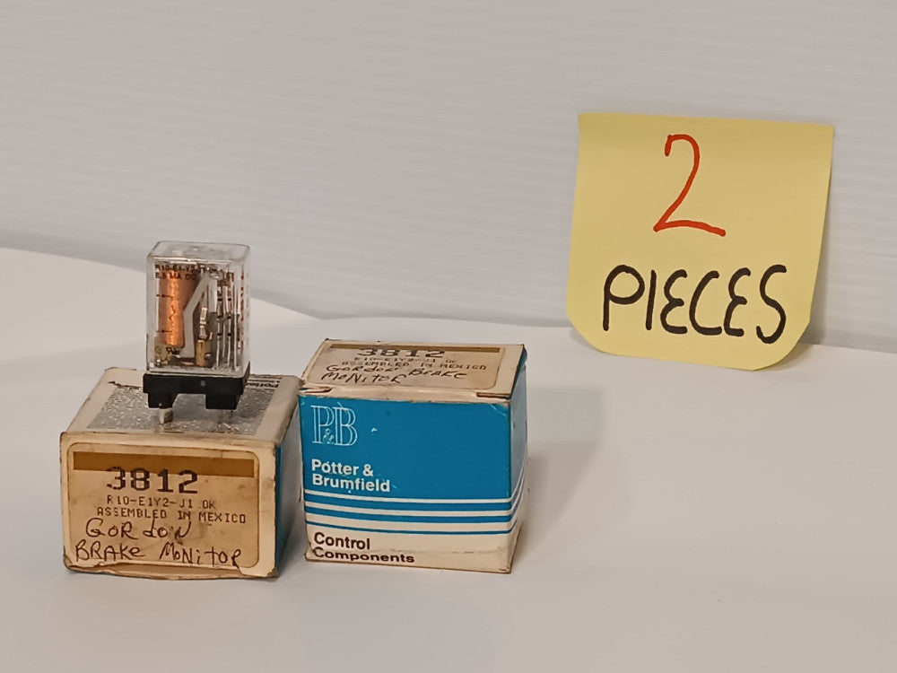 Potter & Brumfield R10-E1Y2-J1.0K Power Relay, DPDT, 28vdc, 2a, R10 Series, 3812
