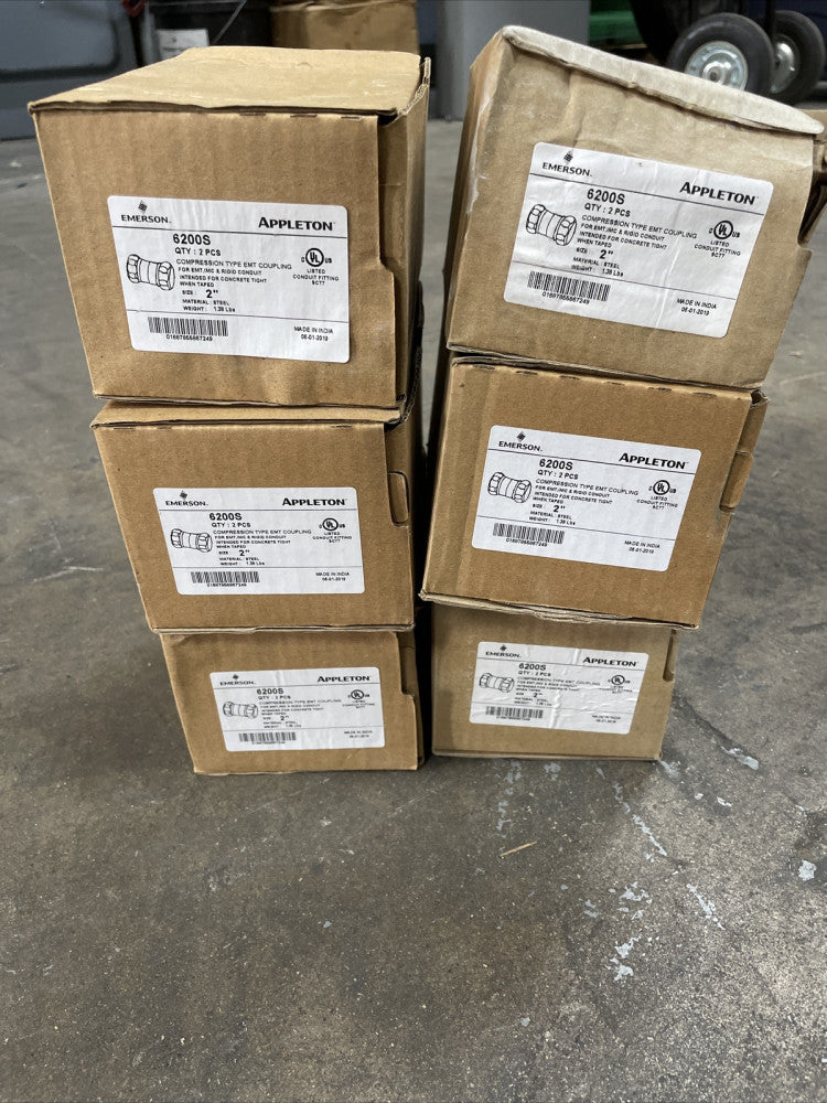 1 BOX Appleton EGS 6200S Steel ETP Compression Coupling 2PC 2'' ~ NEW OLD STOCK