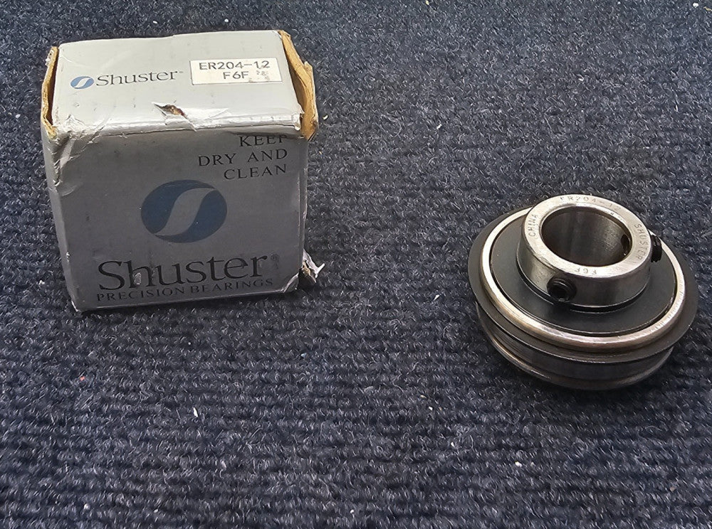 Shuster Corporation ER204-12: Ball Insert Bearing Straight Bore 3/4 in Bore Dia
