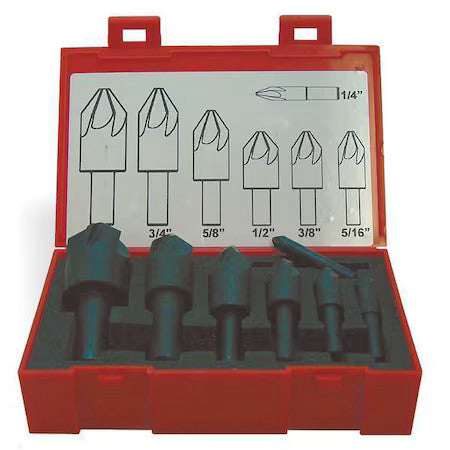 Keo 919-000-038 60 Deg 6 Flute 7 Piece Countersink Set Co
