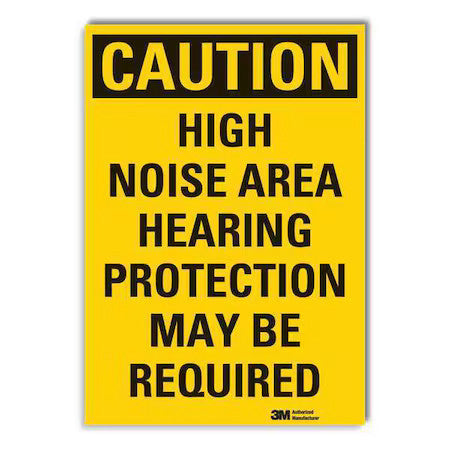 Lyle Lcu3-0413-Rd_14X10 Caution Sign,10 In. H,Vinyl, Lcu3-0413-Rd_14X10