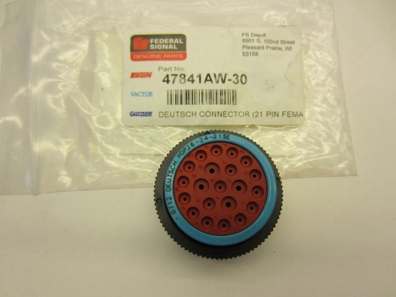 Vactor 47841AW-30 Deutsch Connecter 21-Pin FEMA Elgin Guzzler NEW