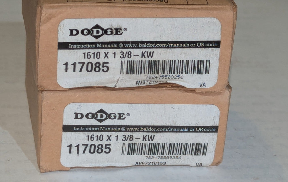 (1) Dodge Taper Lock Bushing 117085 1610 x 1 3/8 KW NIB