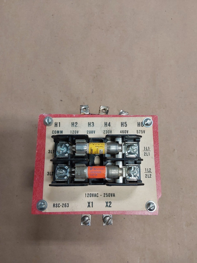 RSC-263 500VA 120VAC 0.5kVA TRANSFORMER W/ Fuses