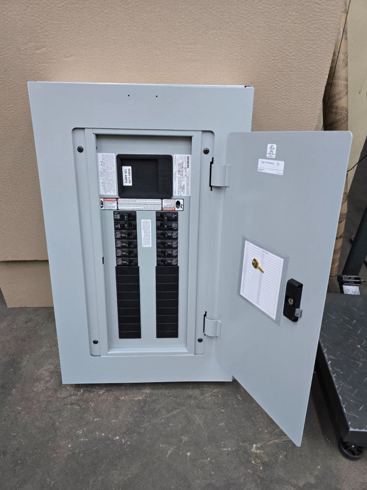 New Siemens 125 Amp Main Lug P1 Panelboard 120/240 VAC 1 Phase 30 Circuit