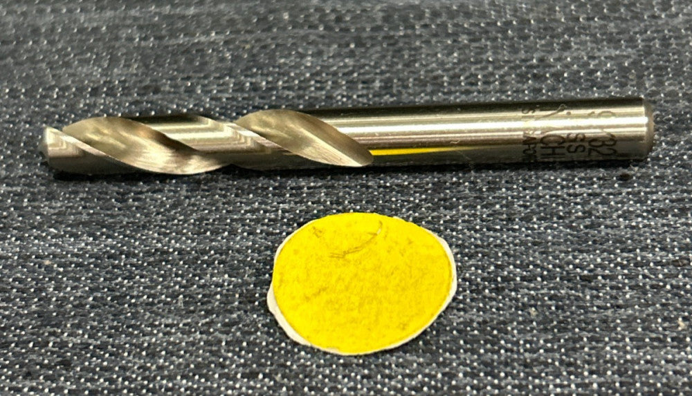 NACHI 2 FLUTE HSS DRILL BIT CUT DIAMETER 9/32" OAL: 2-3/4"