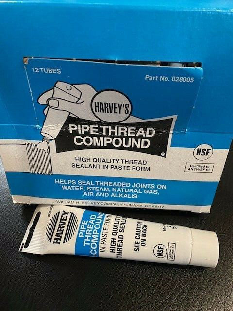 (12 Pack) Harvey's Blue Pipe Thread Compound 2 oz. each