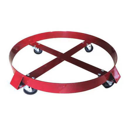 Zoro Select 9Tv13 Drum Dolly,1000 Lb.,Orange,Welded Steel