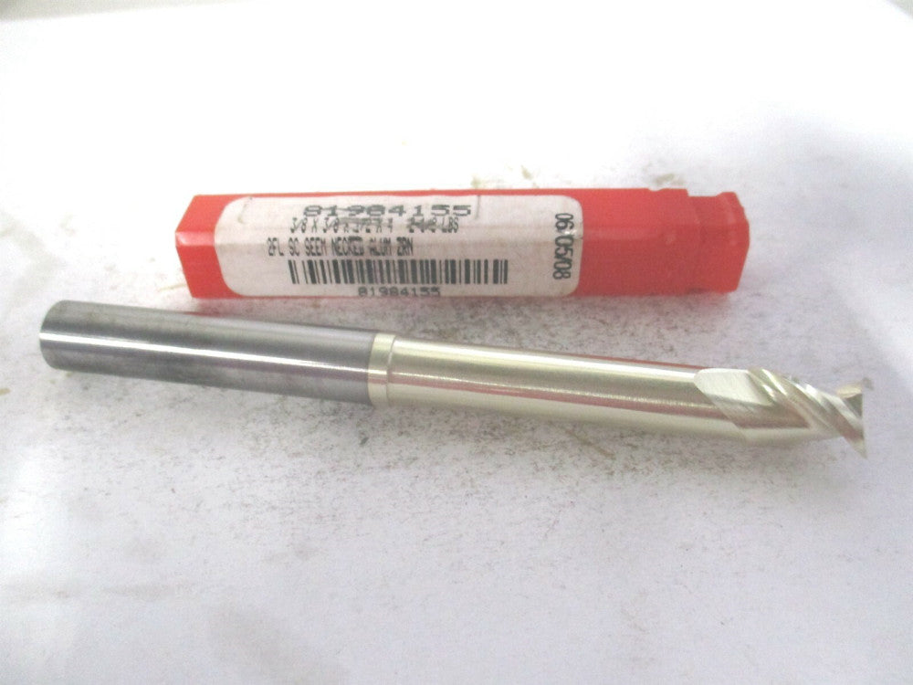 (25037508NS34C5) 3/8" x 1/2" x 3/8" x 4" OAL Solid Carbide 2Fl Square End Mill