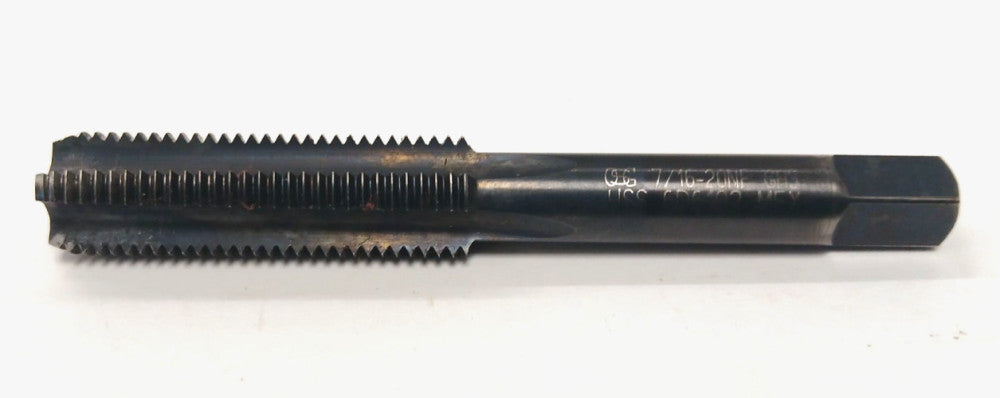 OSG HAND TAP 7/16-20 NF GH3 HSS 4 FLUTE STRAIGHT BOTTOMING OAL 3-1/8"