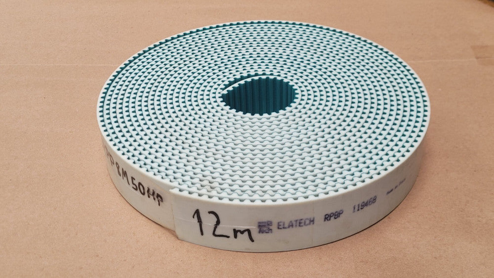 Elatech RPBP 119468 QRPP8M50HP Cogged Poly Chain Belt 2" Wide 12 Meters