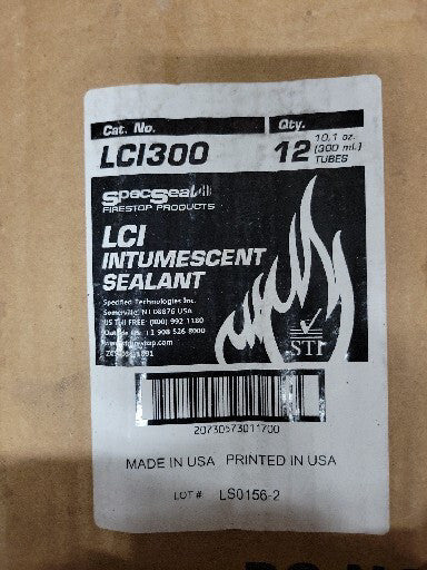 1) New Old Stock! STI LCI300 Firestop Sealant Up to 4 hr Fire Rating *Box of 12