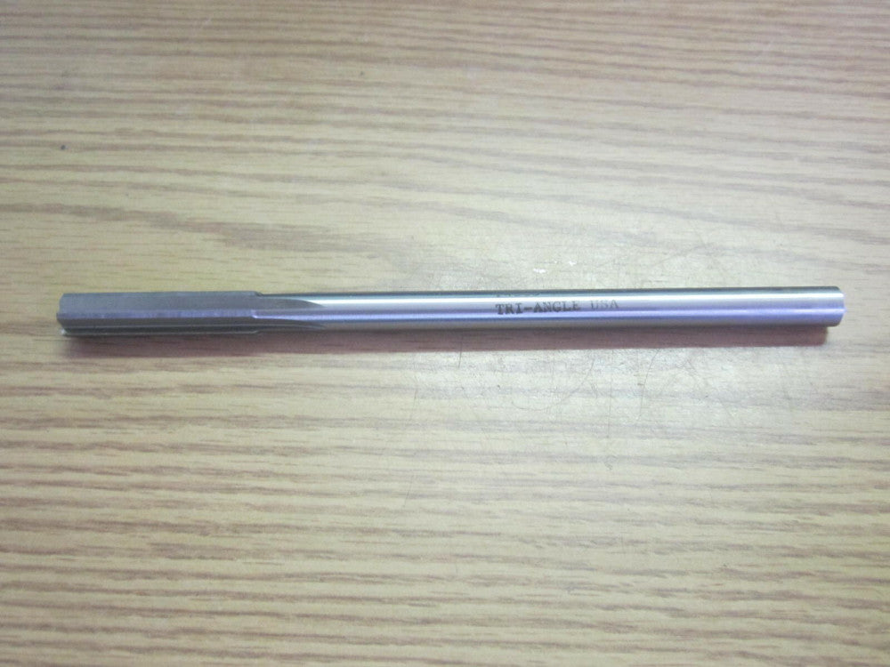 .4365" X 1-3/4" X 3/8" X 7" HSS RH 6 Flute Tri-Angle Chucking Reamer NEW