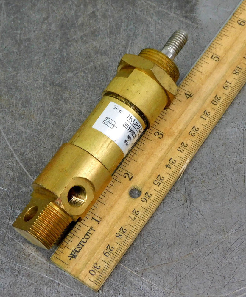 Kuhnke -35190020 Brass Pneumatic Air Cylinder 5 in. x 1-1/2 in.(L x W) 5/16" NPT