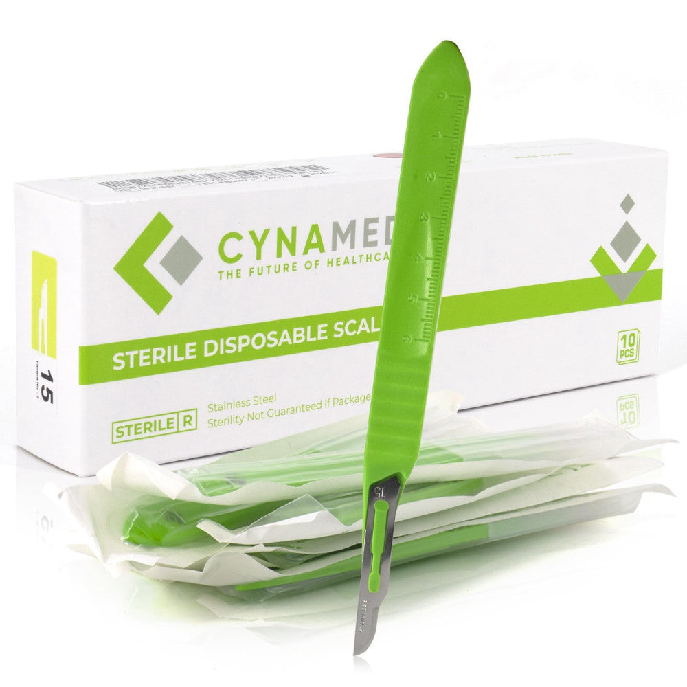 Disposable Scalpel Blades| Sharp, Tempered Stainless-Steel Blades | Pack of 1...