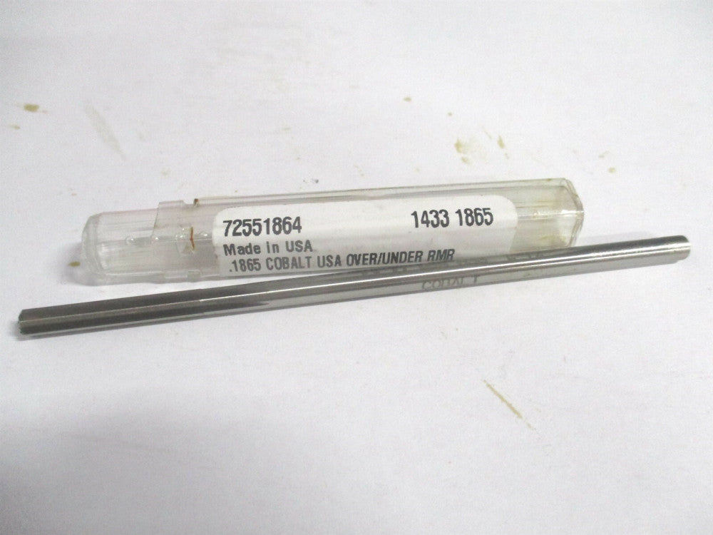 (1433-0.1865) 0.1865 x 1-1/8" x 4-1/2" Straight Shank Cobalt 6Fl Chucking Reamer