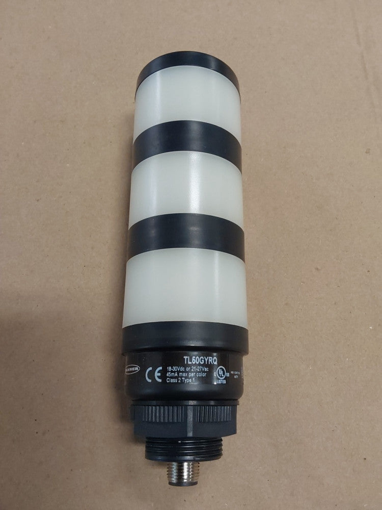 BANNER INDUSTRIAL TL50 TOWER LIGHT 24V DC AC 4 PIN M12 TL50GYRQ
