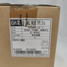 Asahi AV V2ALVCES8050 Ball Type 2” 50MM SOC/THD ANSI C-PVC