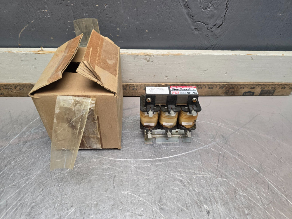 TCI SINE GAURD 3 PHASE LINE REACTOR KLR3AQD 3PH 600V 3A, NEW IN BOX!MAKE OFFER!