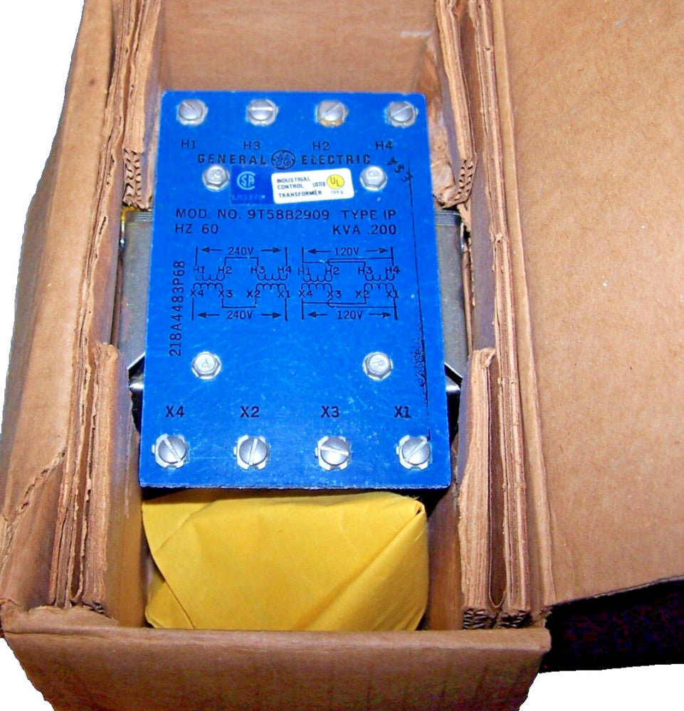 NEW GE .200 KVA TRANSFORMER 120/240 LV 120/240 HV 9T58B2909