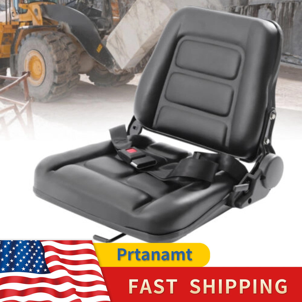 Universal Forklift Seat Fits For Clark Cat Hyster Yale Toyota Mitsubishi Black
