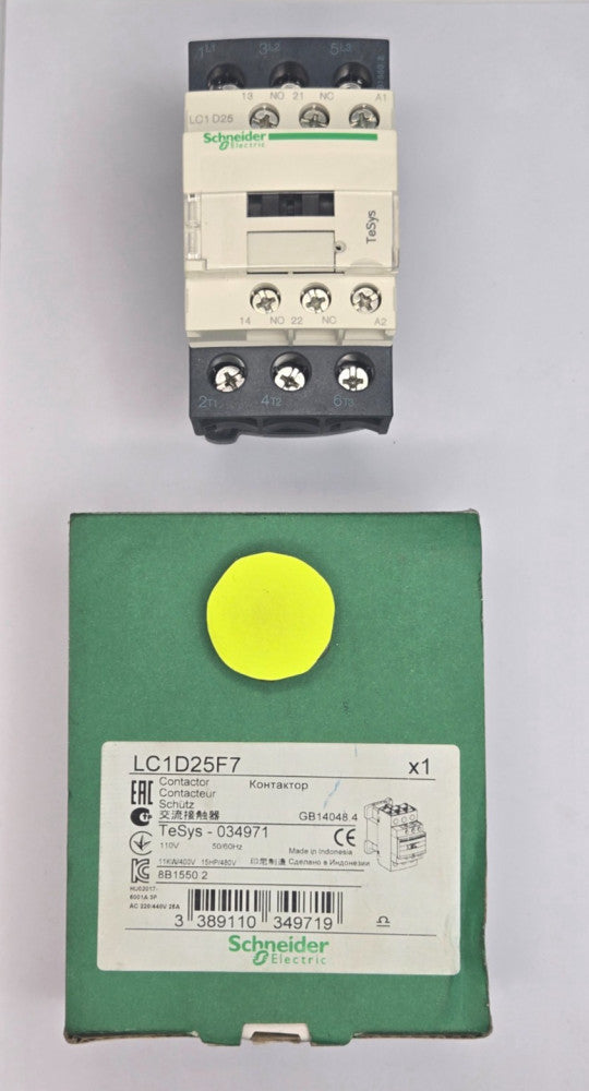 SCHINEIDER ELECTRIC CONTRACTOR*LC1D25F7*440V/25A