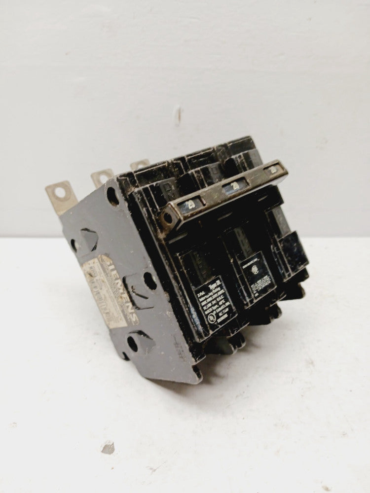 SIEMENS B320 AMP BOLT-ON CIRCUIT BREAKER 3 POLE 240 VAC