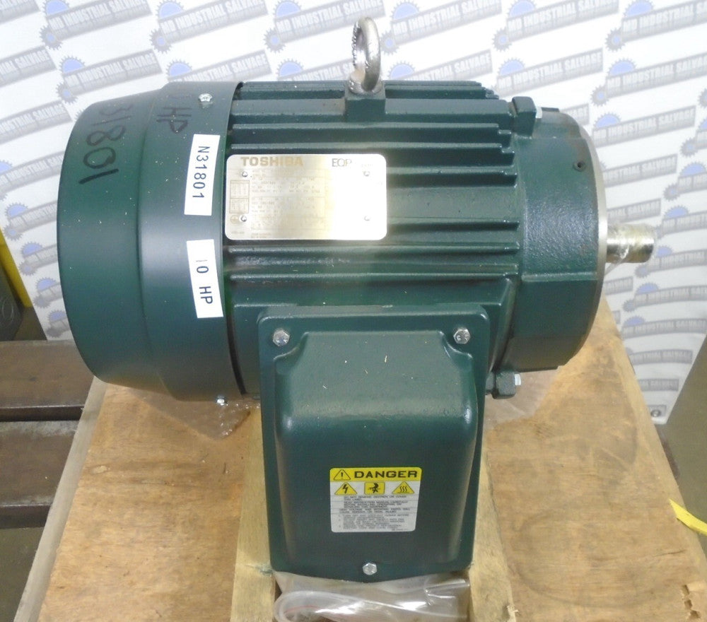 TOSHIBA 0104SDSR44A-P - Cont Duty EQP AC MOTOR - 10HP 1800RPM 230/460V - 1-3/8"