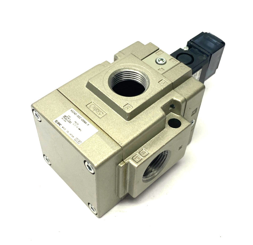 SMC VG342-5DZ-06NA-Y Pilot Poppet Solenoid Valve 3-Port 24VDC