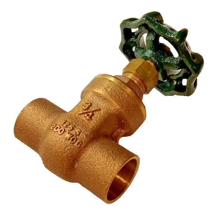 NEW WATTS GAS REGULATOR SWEAT VALVE BRONZE 3/4" 200 WOG