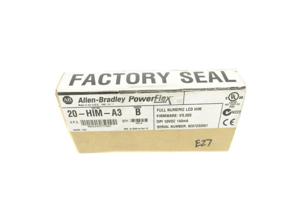 ALLEN BRADLEY 20-HIM-A3 SER. B F/W 5.003 DATE: 2008 NSFS