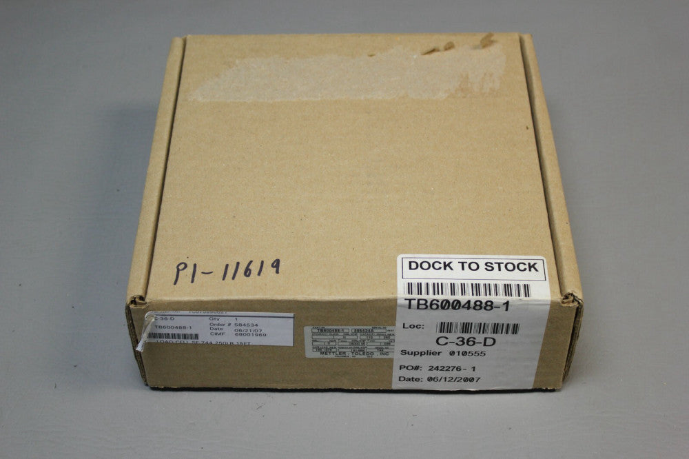 NEW METTLER TOLEDO LOAD CELL 250LB 110KG TB600488-1