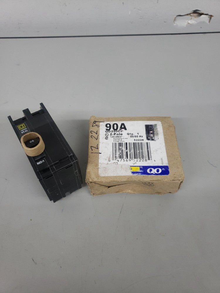 QO290 SQUARE D 2 POLE 90AMP 240V CIRCUIT BREAKE