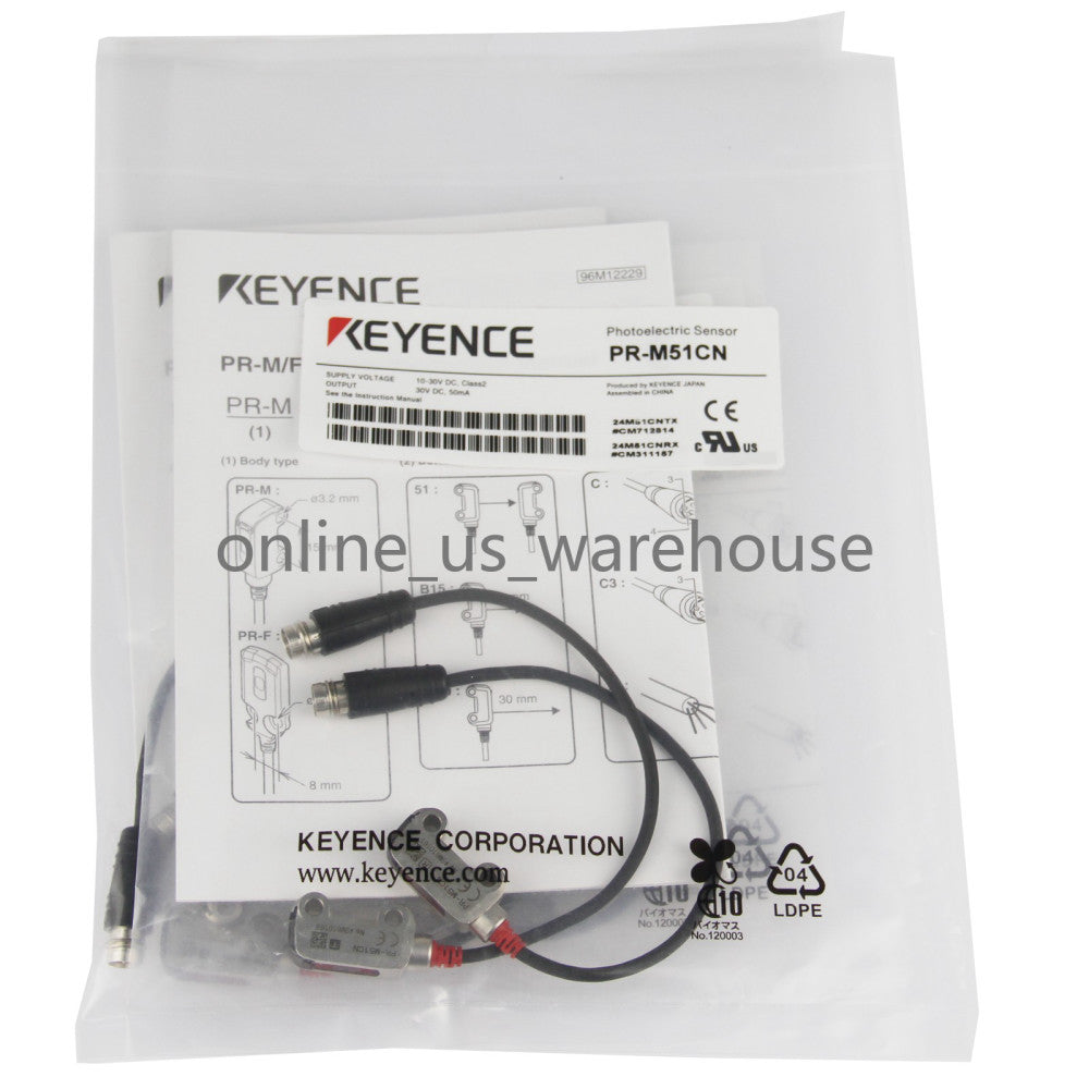 One Brand New Keyence PR-M51CN Photoelectric Sensor Switch