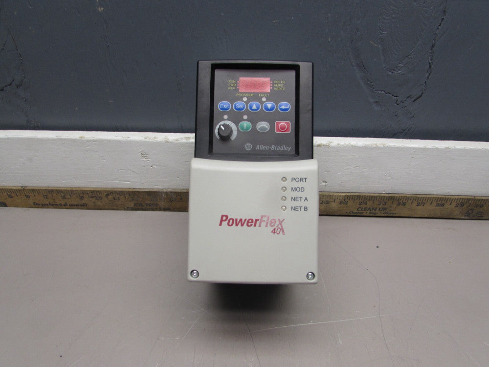 ALLEN BRADLEY 22B-D010N104 ,PowerFlex 40 ,5 hp,w/22-COMM-E ETHERNET MAKE OFFER!